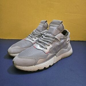 Adidas Men's Nite Jogger Silver Metallic '3M' EE5851 Light Grey/Silver SZ 11.5